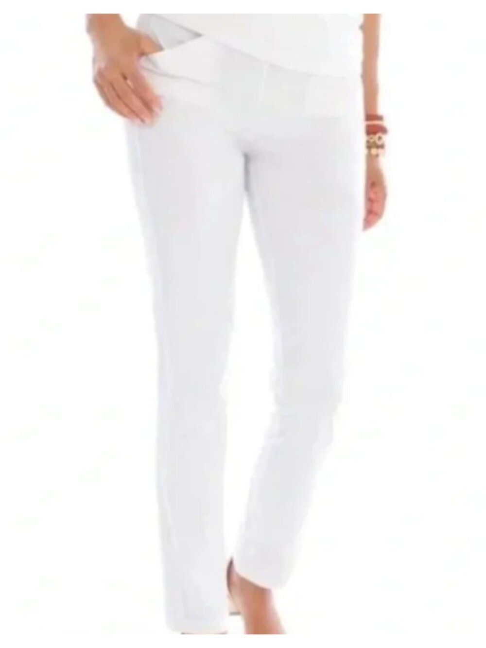 Chico's Travelers White Ankle Pants size 0